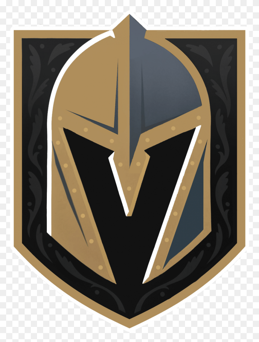 863x1161 Vegas Golden Knights Logo, Armor, Symbol, Trademark HD PNG Download