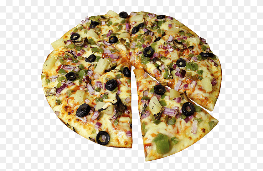 579x486 Vege Blast California Style Pizza, Food, Meal, Dish HD PNG Download