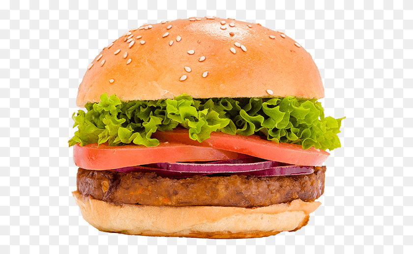 568x458 Vege Deluxe Patty, Burger, Food HD PNG Download
