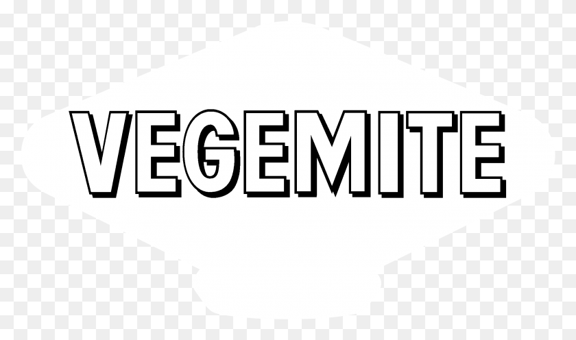 2191x1227 Vegemite Logo Black And White Graphics, First Aid, Text, Label HD PNG Download