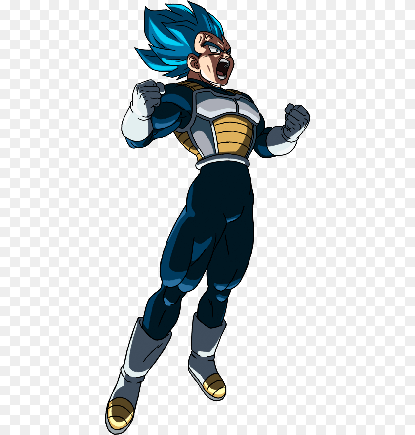 418x880 Vegeta Ssj Blue Movie, Book, Comics, Publication, Person Sticker PNG