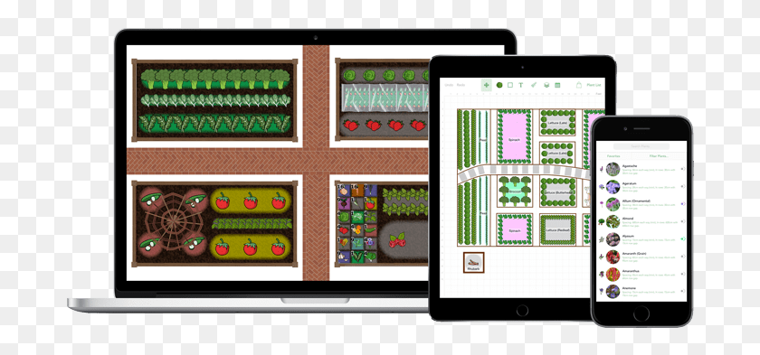 694x333 Vegetable Garden Design Apps, Mobile Phone, Phone, Electronics HD PNG Download