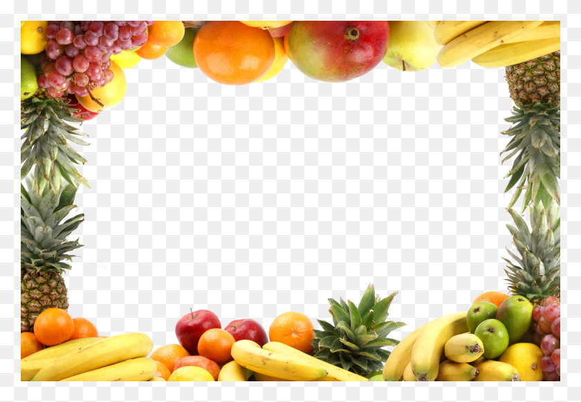 1600x1071 Овощная Здоровая Диета Клип Free Fruit And Vegetable Border, Растение, Еда, Банан Png Скачать