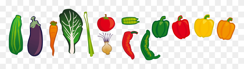 3142x719 Vegetables Clipart Vegetable Clip Art, Plant, Food, Animal HD PNG Download