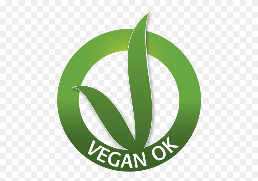 470x531 Vegetarian Logo Logo Vegan Ok, Symbol, Plant, Trademark HD PNG Download