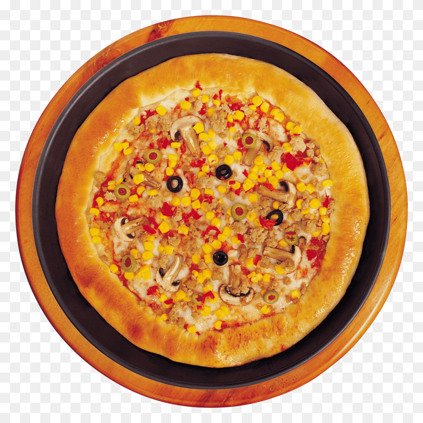 2422x2422 Vegetarian Pizza Food HD PNG Download
