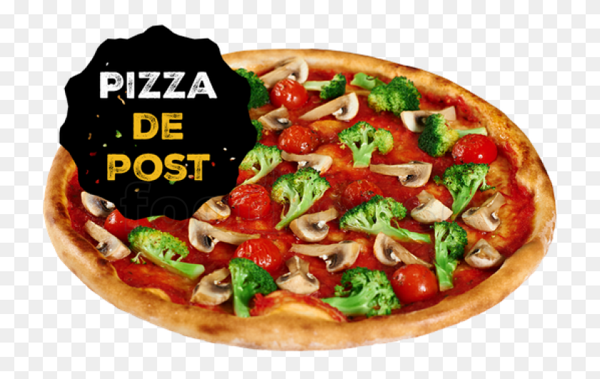 727x471 Veggie California Style Pizza, Food, Plant, Advertisement HD PNG Download