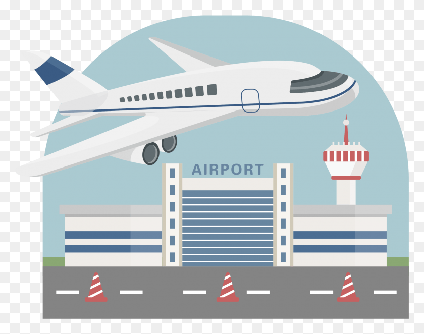1890x1461 Vehculo Avin Aeropuerto Despegue E Imagen Vectorial, Avión De Pasajeros, Avión, Aeronave Hd Png