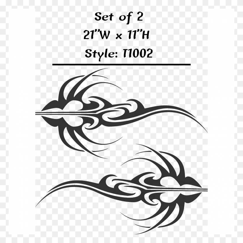 3140x3140 Vehicle Tribal Flames Vinyl Decal Sticker Car Truck Illustration, Text, Stencil HD PNG Download