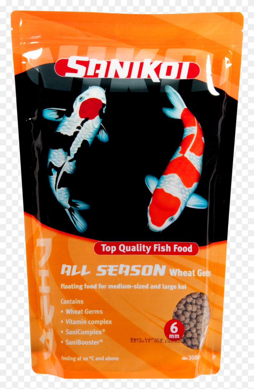 1264x1985 Velda Fish Food Sanikoi Gold Protein Plus 6 Мм 3 Л, Плакат, Реклама, Человек Hd Png Скачать