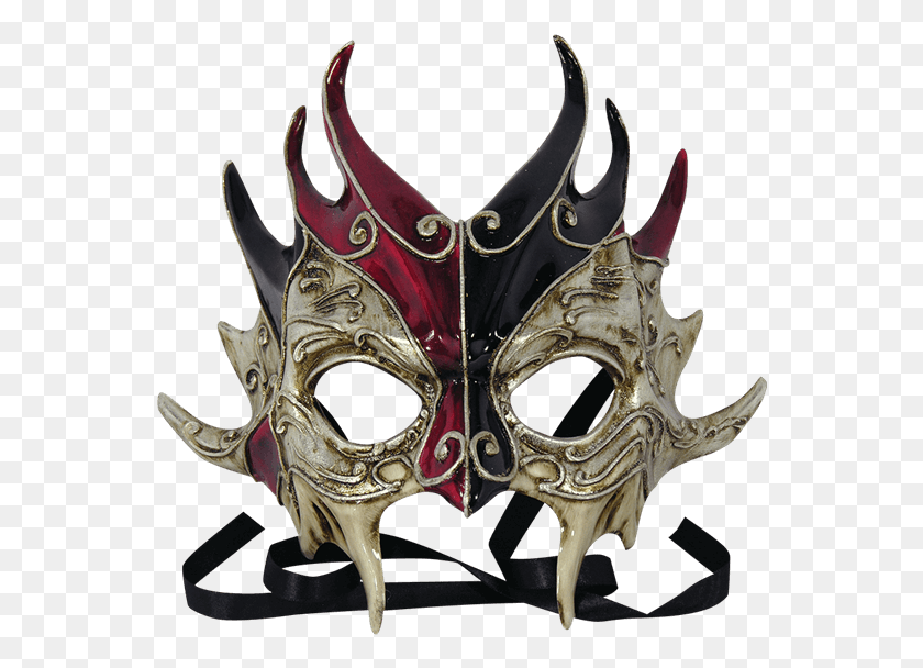 556x548 Venetian Fiend Masquerade Mask Medieval Masks, Horse, Mammal, Animal HD PNG Download