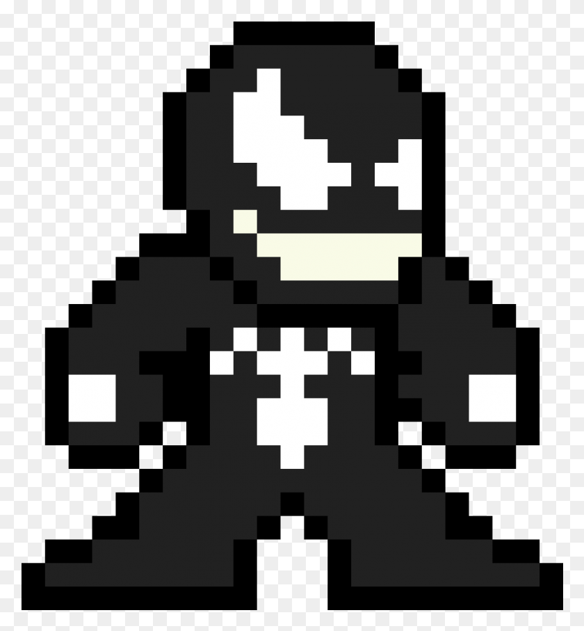 852x926 Venom Minecraft Venom Pixel Art, Alfombra, Cruz, Símbolo Hd Png
