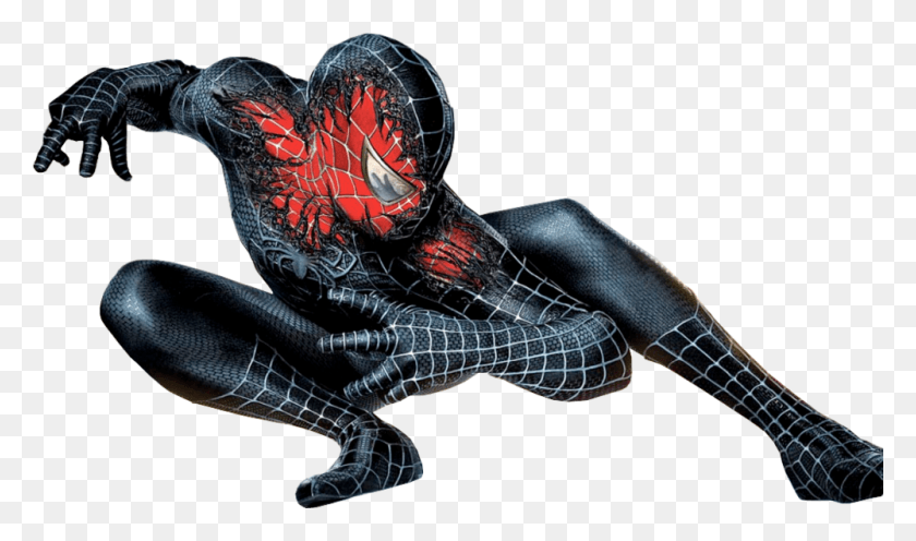 1000x559 Venom Transparent Spiderman Hombre Negro Animado, Person, Human, Dragon Hd Png