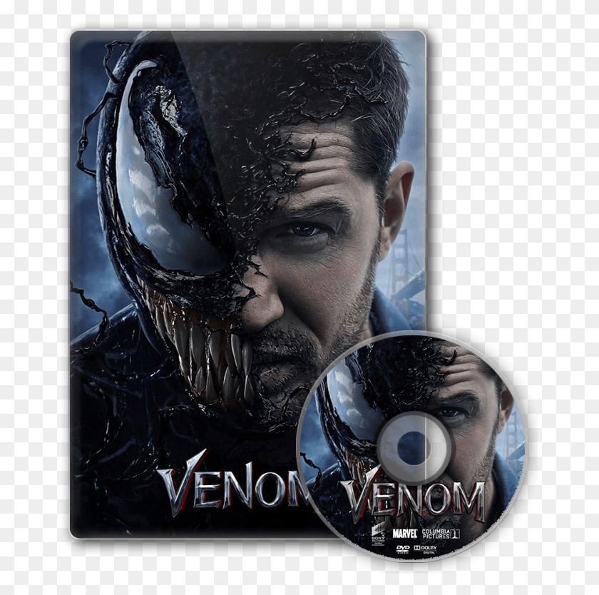 669x774 Venom Venom Cinemax, Disk, Dvd, Person HD PNG Download