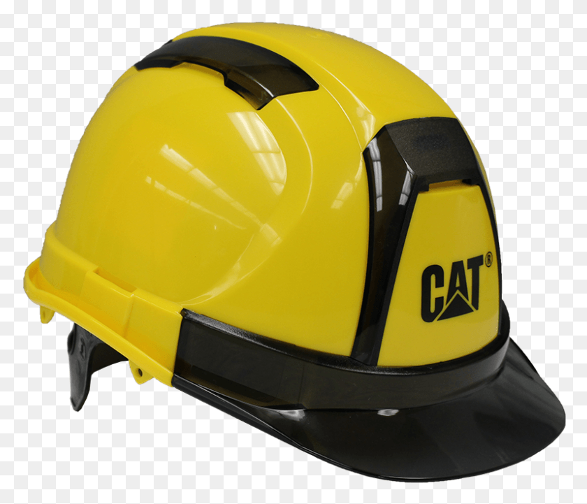 797x676 Vented Yellow Hard Hat Ansi Approved Ce Certified Cat Hard Hat, Clothing, Apparel, Helmet HD PNG Download