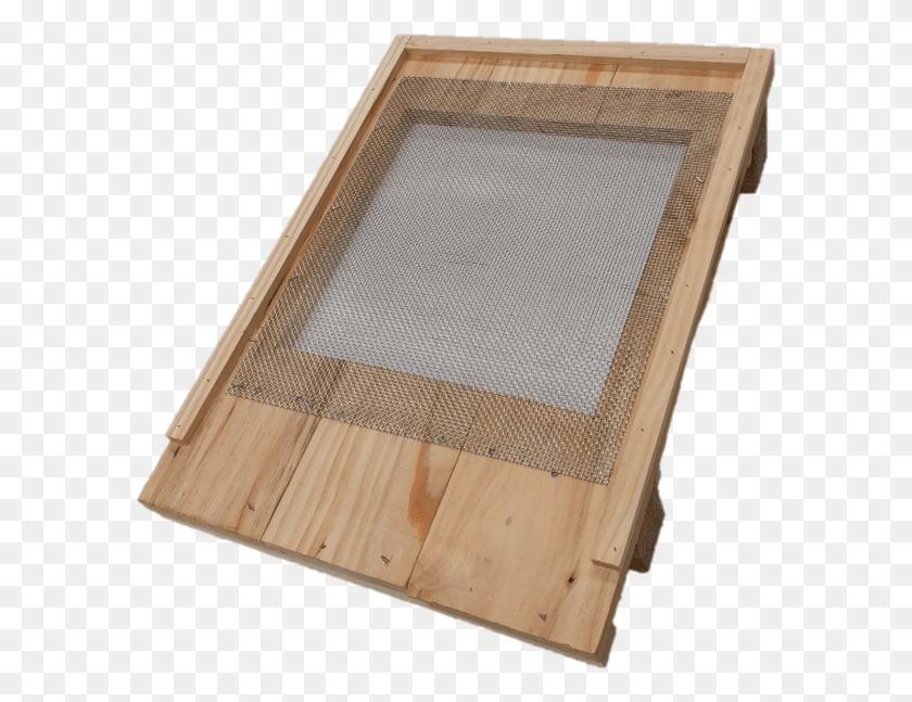 591x587 Ventilated Hive Floor Plywood, Wood, Rug, Honey Bee HD PNG Download