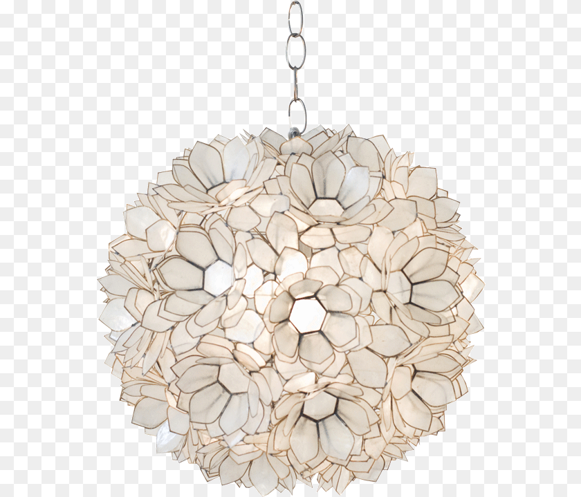 Venus Capiz Shell Pendant Light, Chandelier, Lamp Sticker PNG