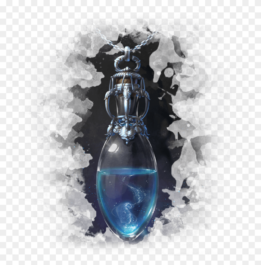 800x815 Vera Velichko Magical Necklace Art, Crystal, Light, Glass HD PNG Download
