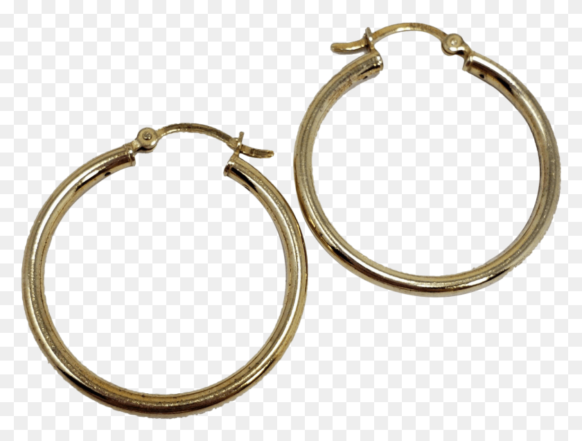 1281x946 Vermeil 3cm Hoop Earrings Signed 925 Sterling Silver Earrings, Jewelry, Accessories, Accessory HD PNG Download