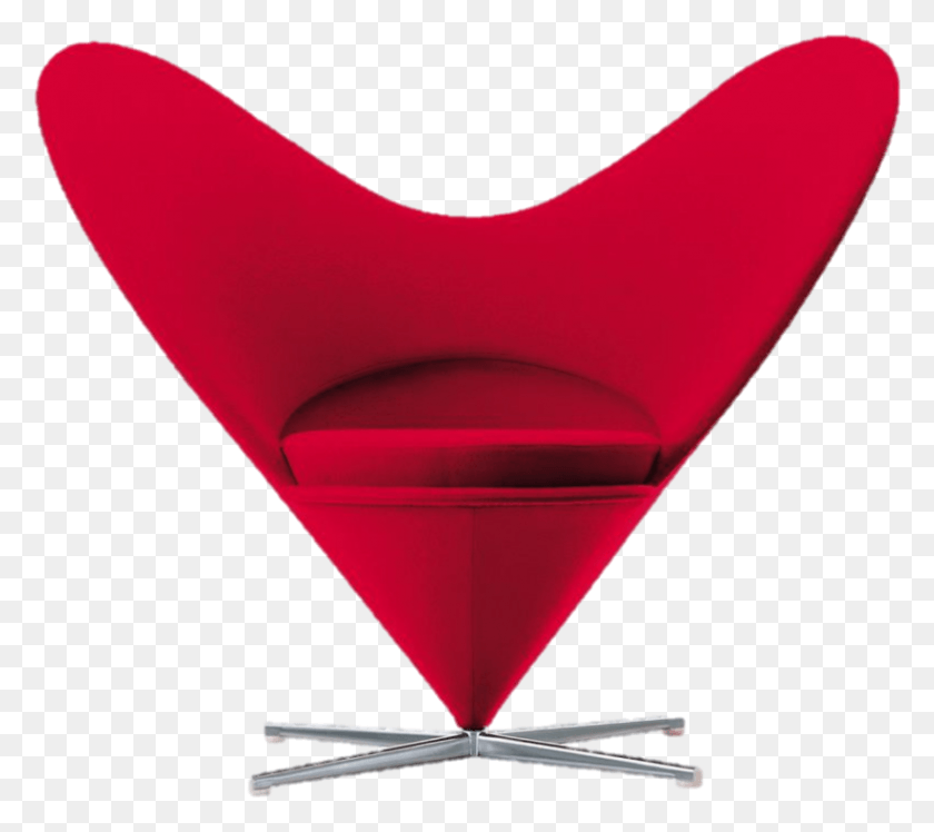 823x726 Verner Panton Heart Chair, Muebles, Triángulo, Cono Hd Png