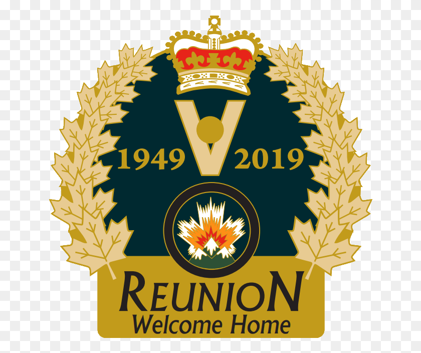 646x644 Descargar Png Vernon Cadet Camp 70Th Reunion Emblem, Símbolo, Texto, Planta Hd Png