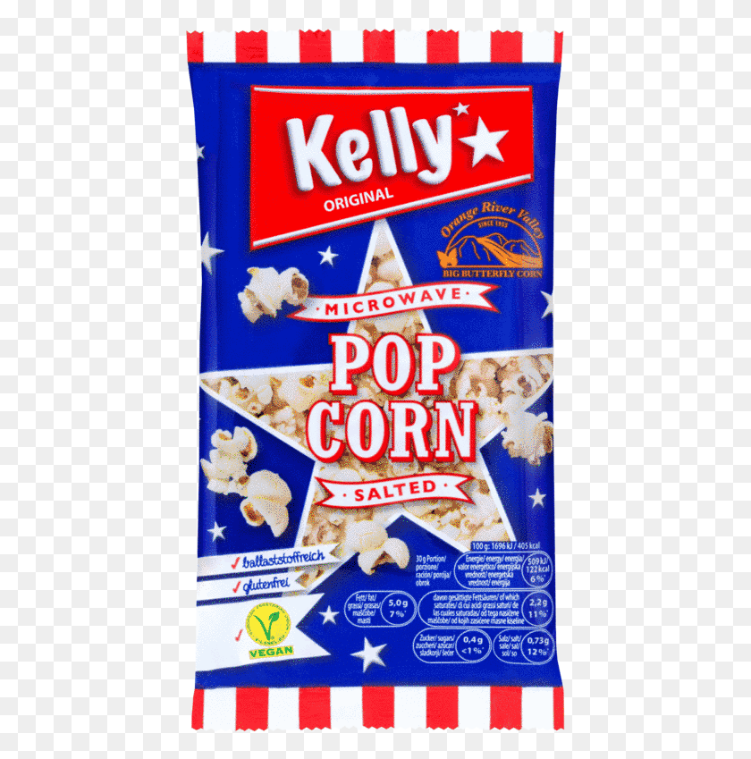 428x789 Verpackung Von Kelly Microwave Popcorn Salted, Advertisement, Poster, Flyer HD PNG Download