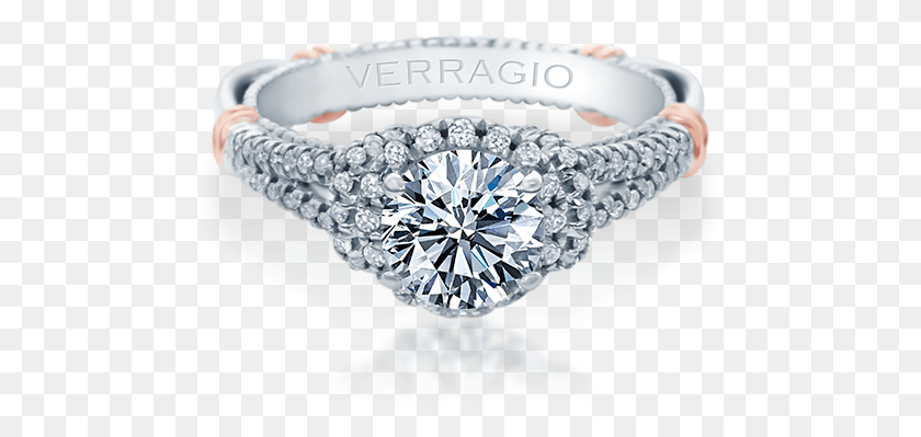 479x339 Verragio Parisian 117r Halo Round Diamond Engagement Three Stone Halo Set Ring, Accessories, Accessory, Gemstone HD PNG Download