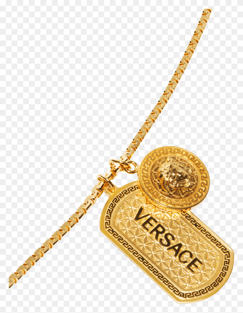 1351x1771 Descargar Png Versace Chains Versace 3 Medusa Collar De Cadena De Oro Versace Chains, Colgante, Medallón, Joyas Hd Png