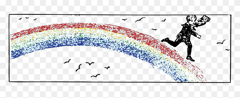 2064x750 Vertebrate Rainbow Cartoon Organ Point Illustration, Lighting HD PNG Download