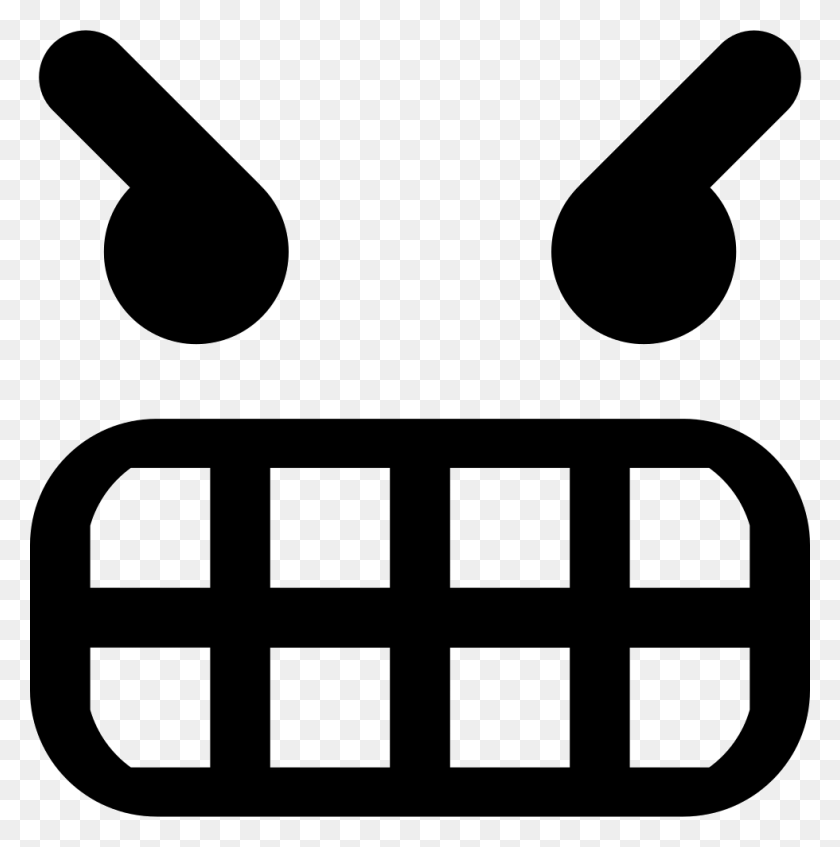980x990 Very Angry Emoticon Square Face Comments Icon, Stencil, Symbol, Rug HD PNG Download