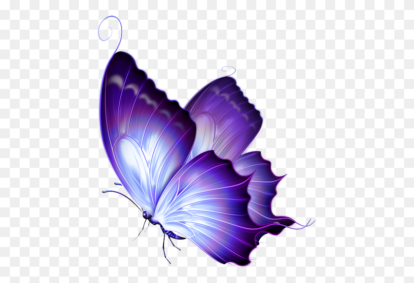 445x513 Very Beautiful Butterfly Tattoo Designs That You39ll Purple And Gold Butterfly, Graphics, Floral Design HD PNG Download