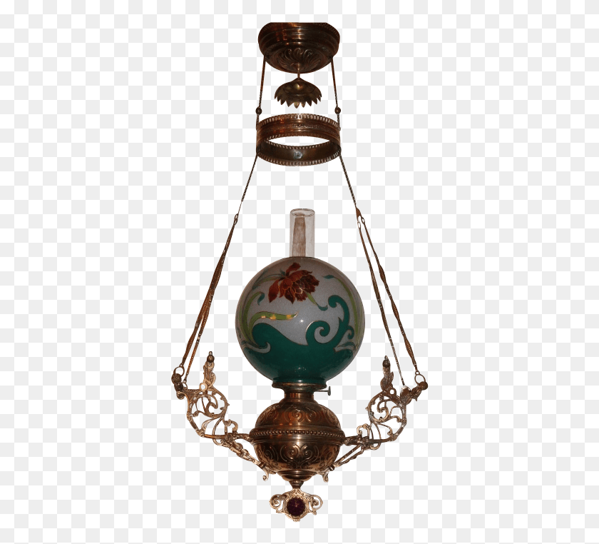 362x702 Very Rare Ansonia Hanging Gone With The Wind Banquet Ceiling Fixture, Lamp, Chandelier, Lampshade HD PNG Download