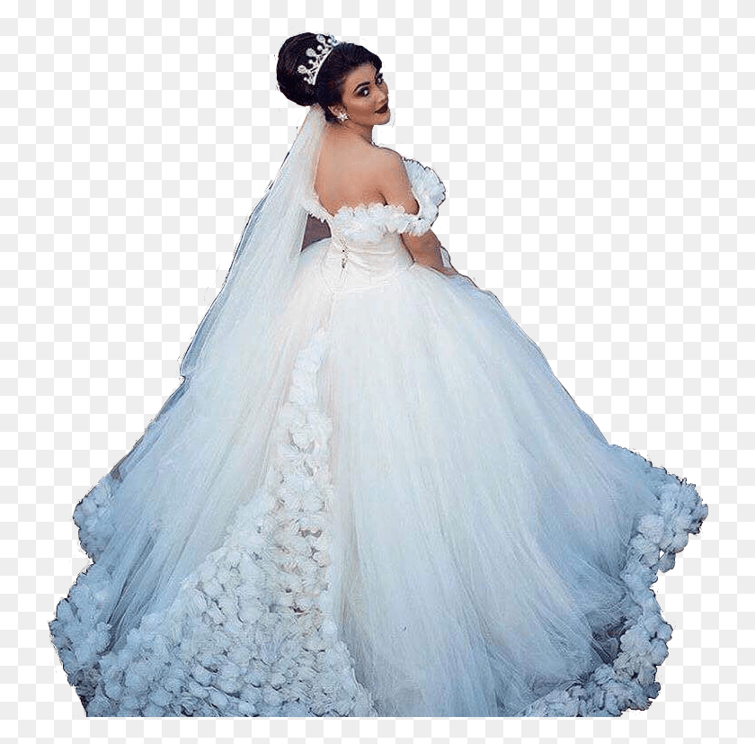 737x767 Vestido Novia Blanco Wedding Dress, Clothing, Apparel, Wedding Gown HD PNG Download