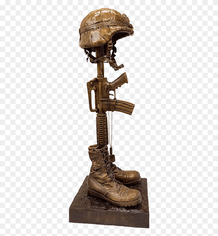 310x848 Descargar Png / Estatuas Conmemorativas De Veteranos De La Cruz Del Campo De Batalla, Bronce, Carcaj, Arma Hd Png