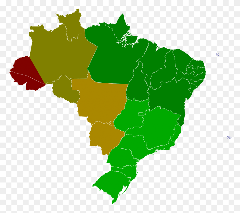 1200x1057 Descargar Png / Mapa De Brasil Png
