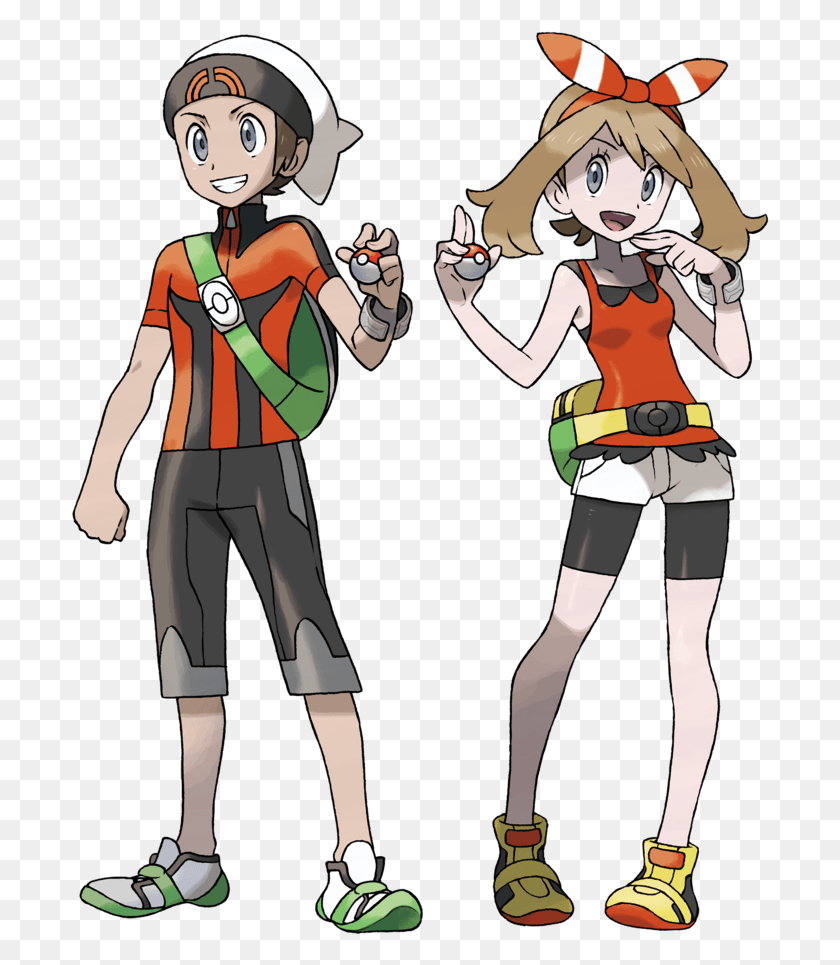 698x905 Vgc With Hats Pokemon Alpha Sapphire Trainer, Comics, Book, Person HD PNG Download