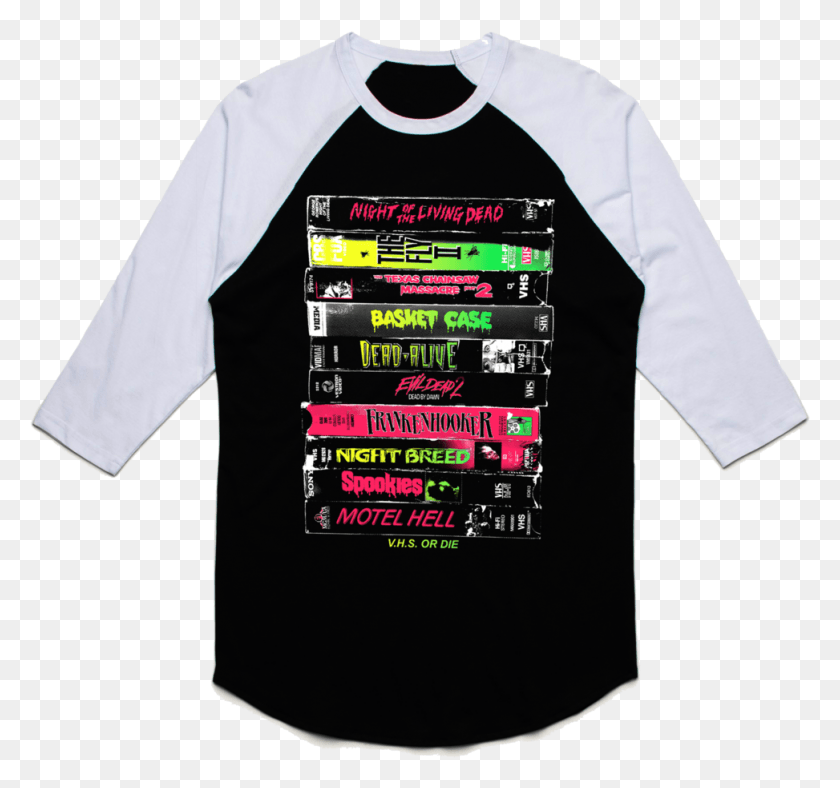 973x909 Vhs Or Die Part 4 Baseball Tee, Clothing, Apparel, Sleeve HD PNG Download