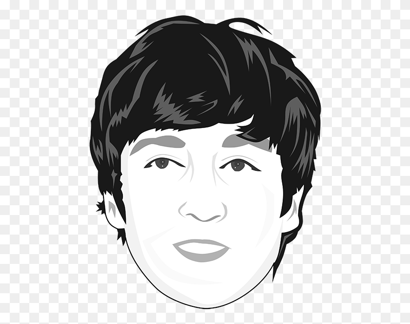 476x603 Descargar Png Via Caricature Maker John Lennon, Rostro, Cabeza, Retrato Hd Png