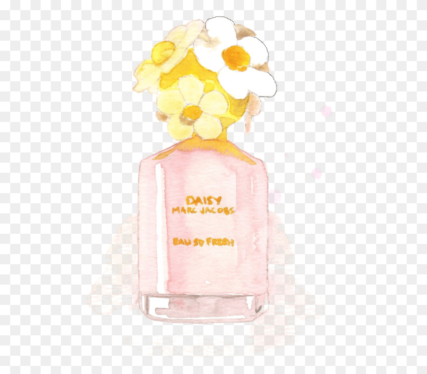 500x676 Via Tumblr Shared By Tam Marc Jacobs Perfume Bottle Drawing, Plot, Atlas, Map HD PNG Download
