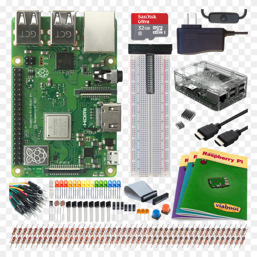 938x938 Viaboot Raspberry Pi 3 B Ultimate Kit With Premium Raspberry Pi, Electronics, Computer, Electronic Chip HD PNG Download