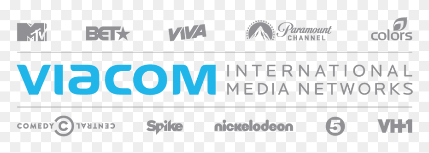 848x263 Descargar Png Viacom International Media Network Seals First Southeast Colors Tv, Texto, Alfabeto, Word Hd Png