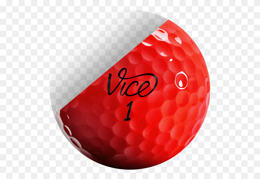 519x520 Vice Pro Soft Red, Ball, Golf Ball, Golf HD PNG Download