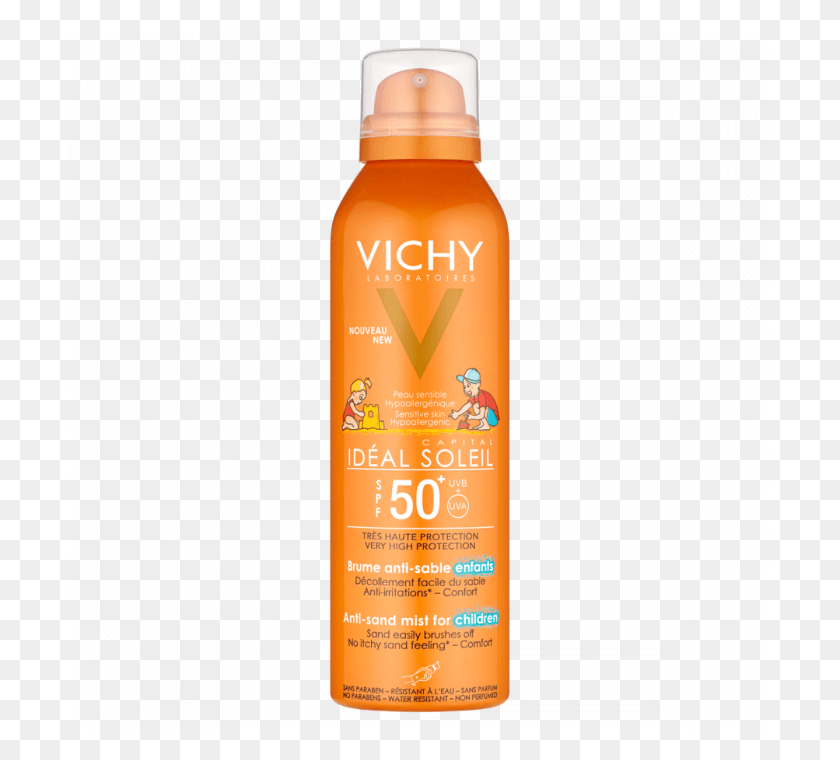 700x700 Vichy Ideal Soleil Anti Sand Kids Mist Spf50 200ml Vichy, Bottle, Cosmetics, Sunscreen HD PNG Download