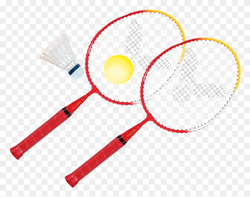 817x631 Victor Mini Badminton Set Raqueta Minibadminton, Racket, Sport, Sports HD PNG Download