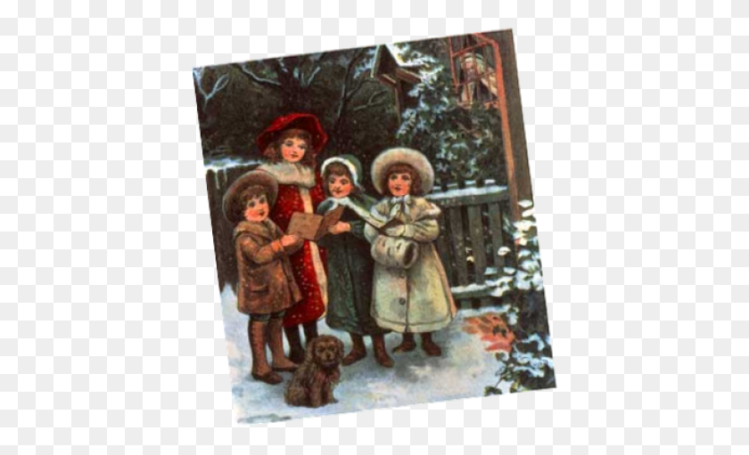411x451 Victorian Christmas Carol Singers, Person, Human HD PNG Download