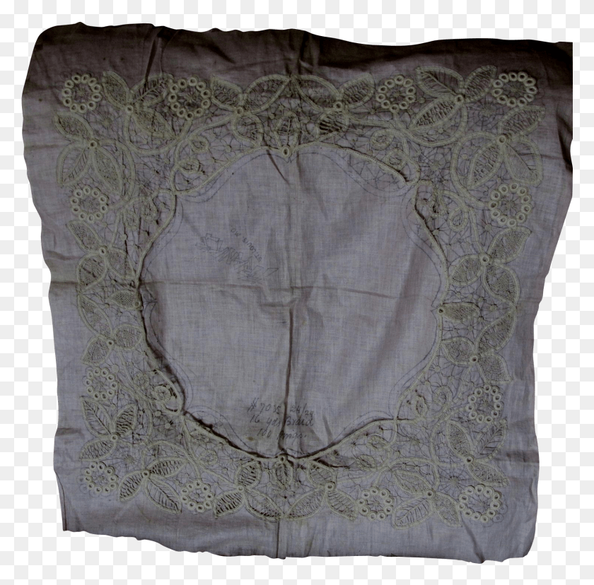 1482x1460 Victorian Edwardian Hand Made Needle Lace Pattern Cushion, Home Decor, Linen, Clothing HD PNG Download