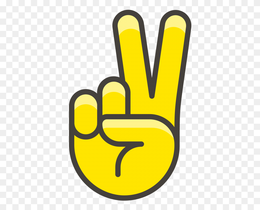 398x619 Victory Hand Emoji Icon, Clothing, Apparel, Fist HD PNG Download