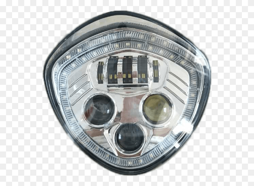 565x554 Victory Motorcycles Led Headlight W Halo Angel Eyes Headlamp, Light HD PNG Download
