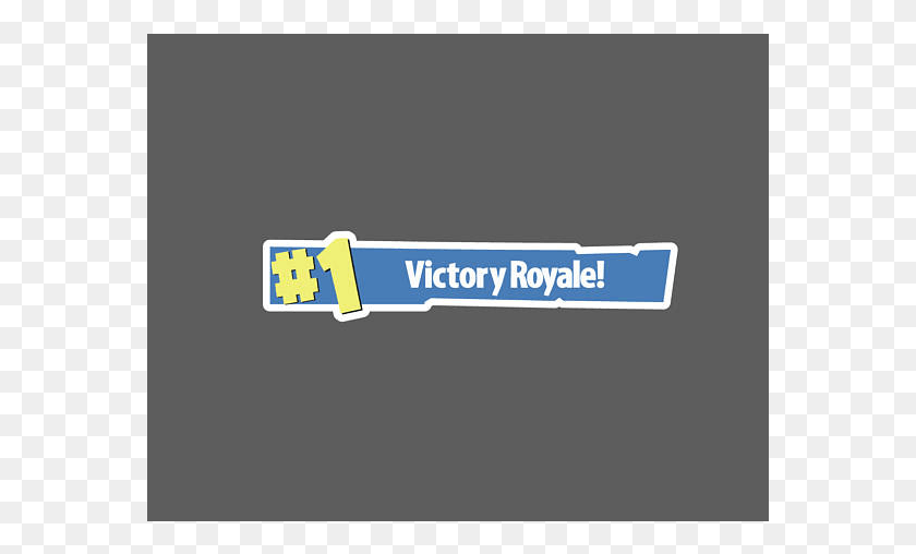 571x448 Victory Royale, Sash, Label, Text HD PNG Download