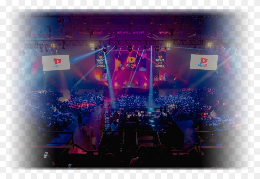 2000x1333 Vidcon Stage, Person, Crowd, Lighting HD PNG Download